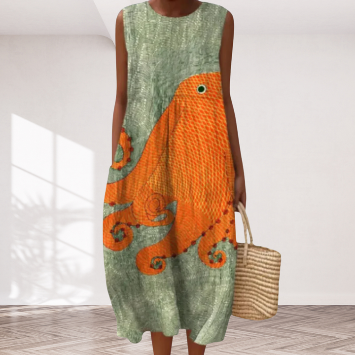 Iris™ Geometric Midi Dress